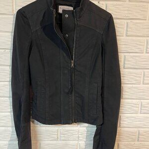 Anthropologie MARRAKECH Stretchy Black Moto Jacket - Small